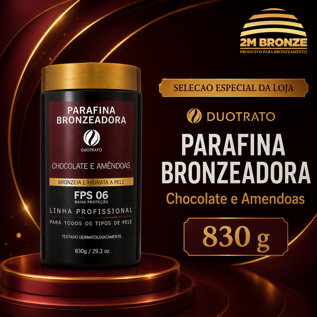 Duotrato Parafina Chocolate e Amêndoas 830g