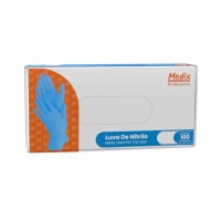 Caixa Luvas Nitrílica Azul M