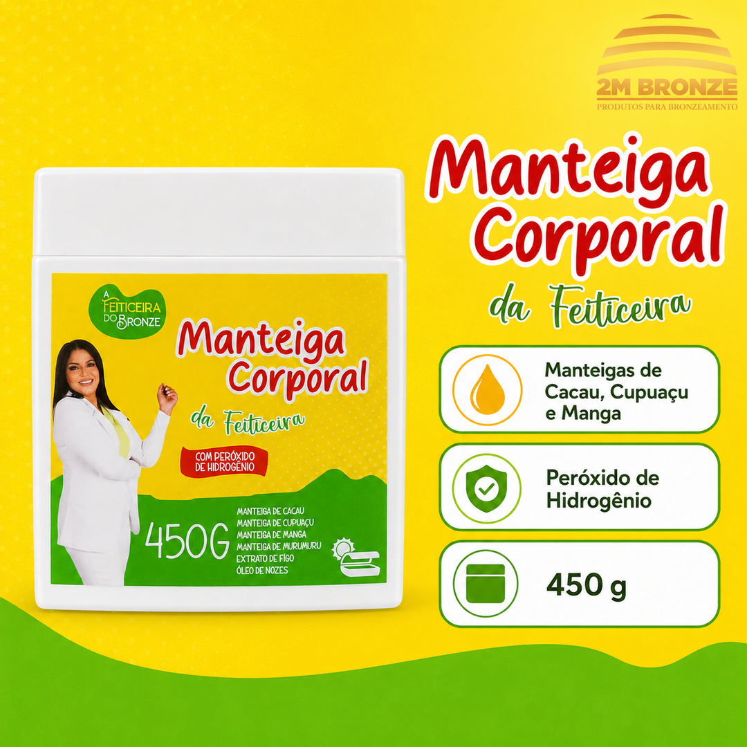 Feiticeira do Bronze Manteiga Corporal 450g