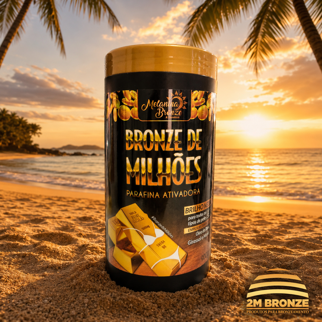 Melanina Bronze Parafina Bronze de Milhões 900g