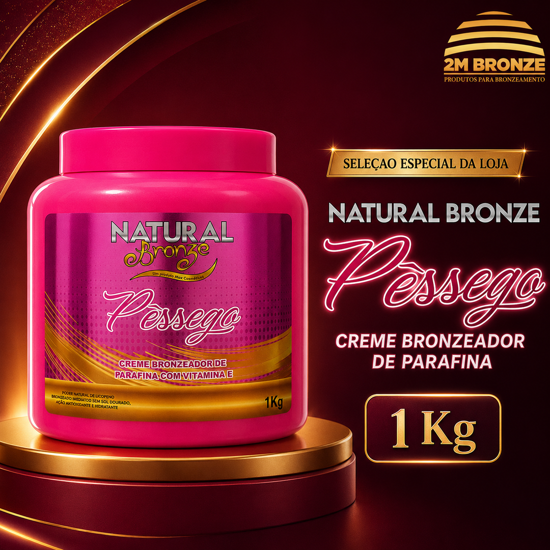 Natural Bronze Parafina Pêssego 1kg