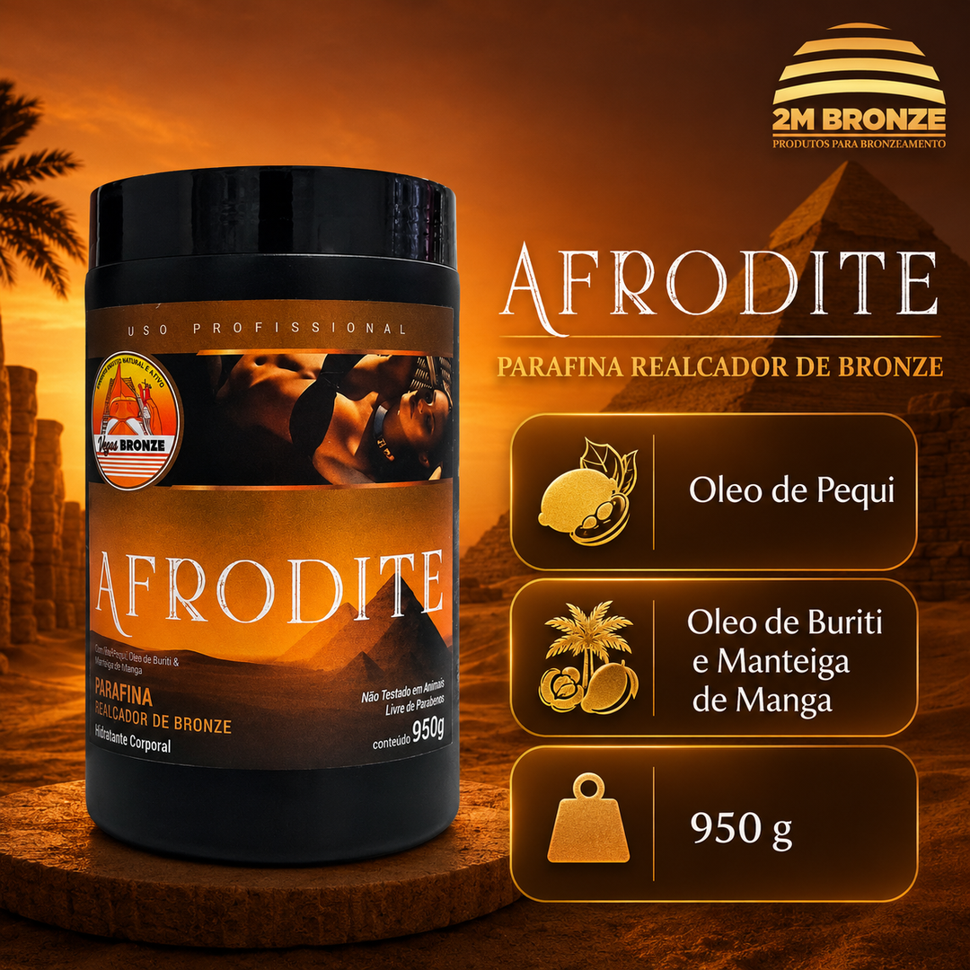 Vegas Bronze Parafina Afrodite Pele Negra 950g
