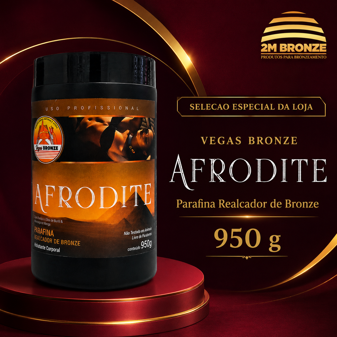Vegas Bronze Parafina Afrodite Pele Negra 950g