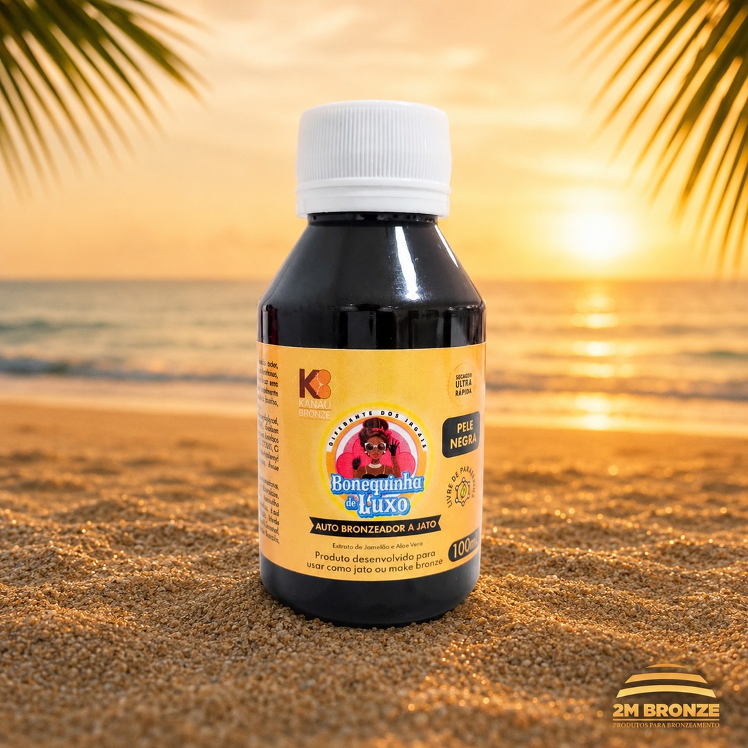 Kakau Bronze Autobronzeador Bonequinha de Luxo Pele Negra 1L