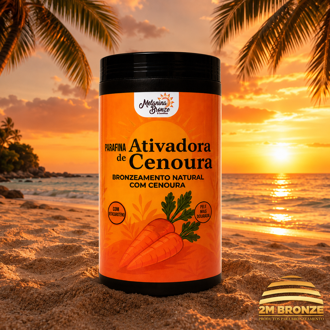 Melanina Bronze Parafina Cenoura 900g