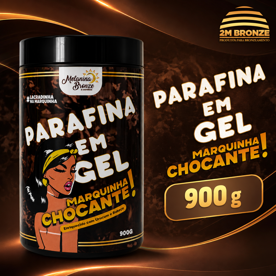 Melanina Bronze Parafina em Gel 900g