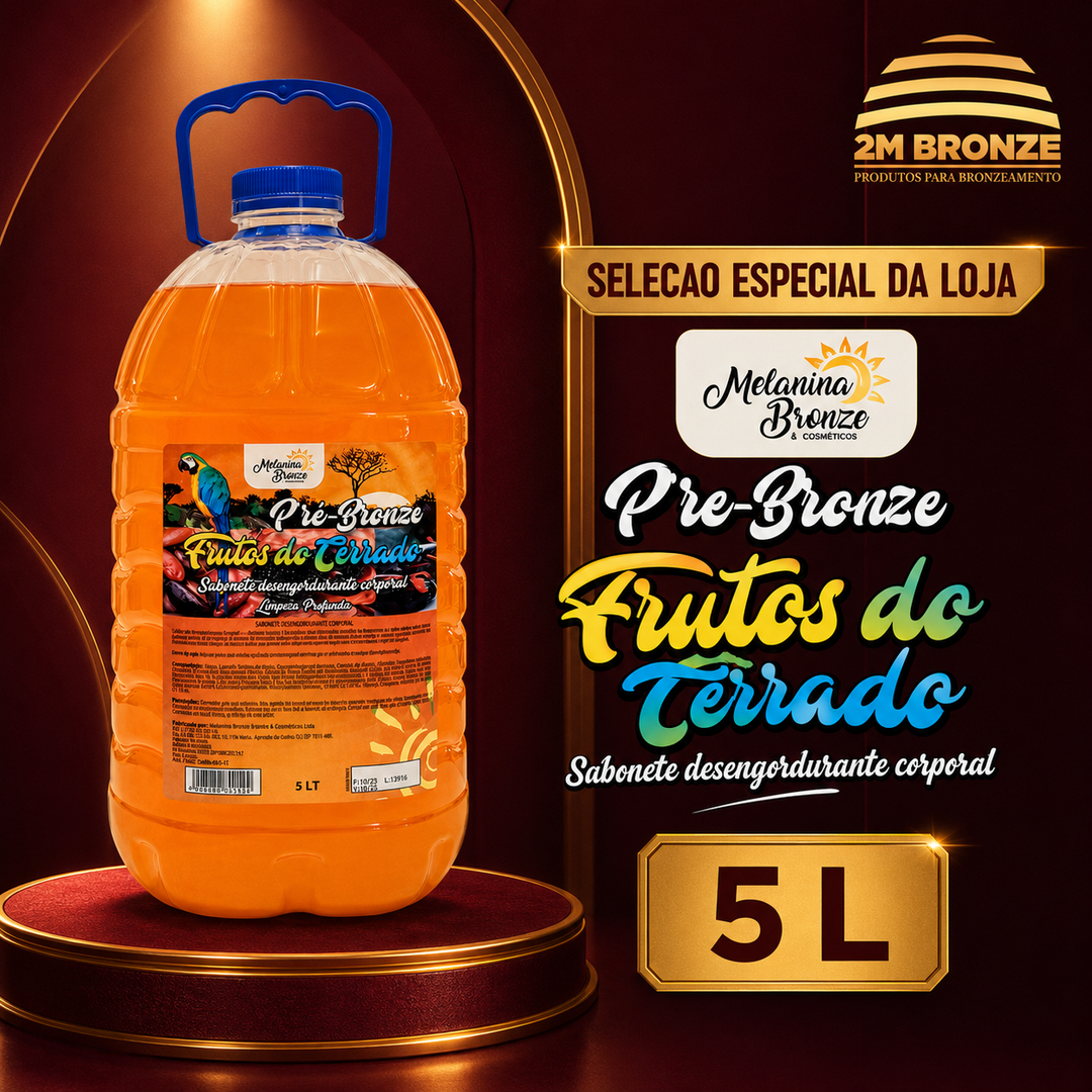 Melanina Bronze Sabonete Pré-Bronze 5l