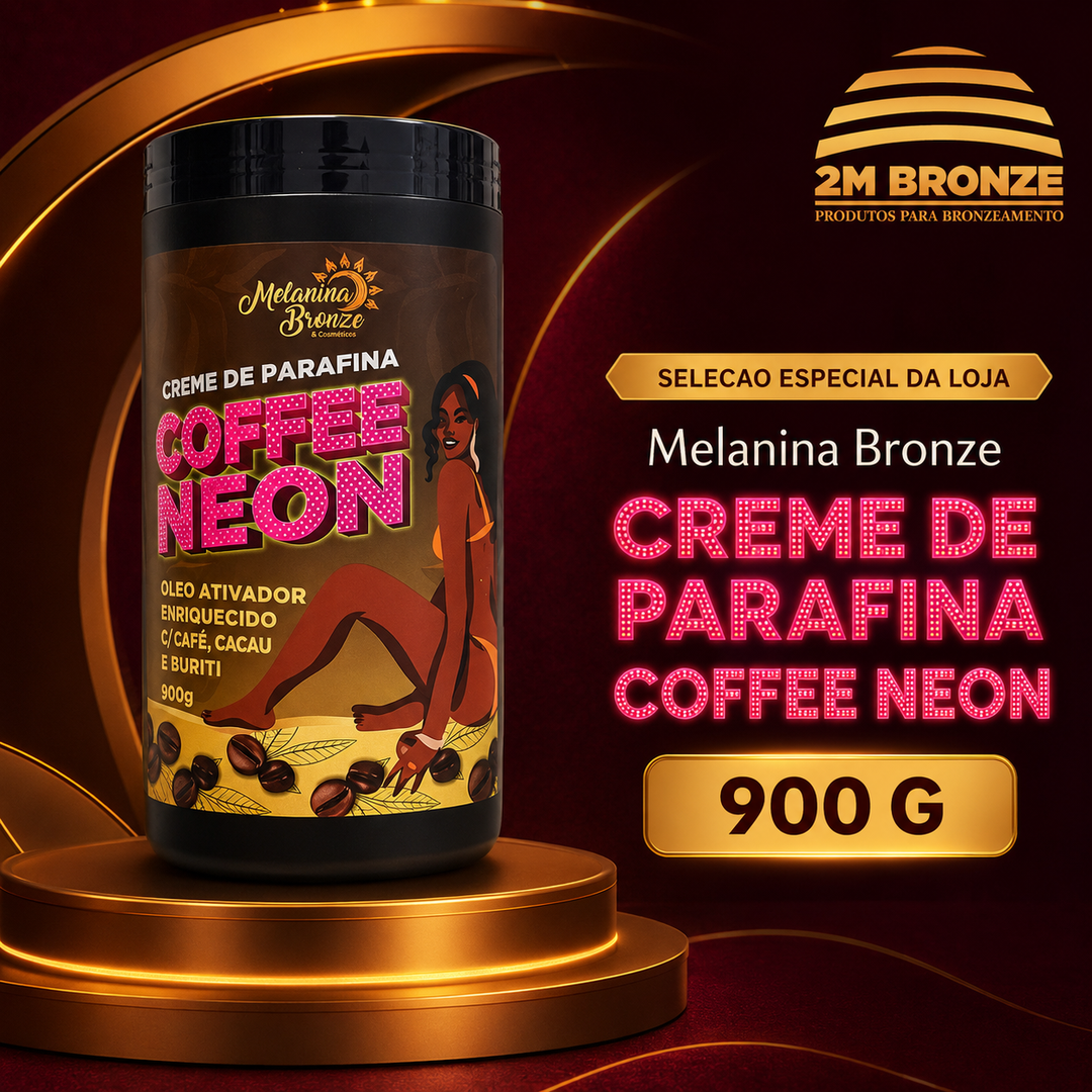 Melanina Bronze Parafina Coffee Neon 900g