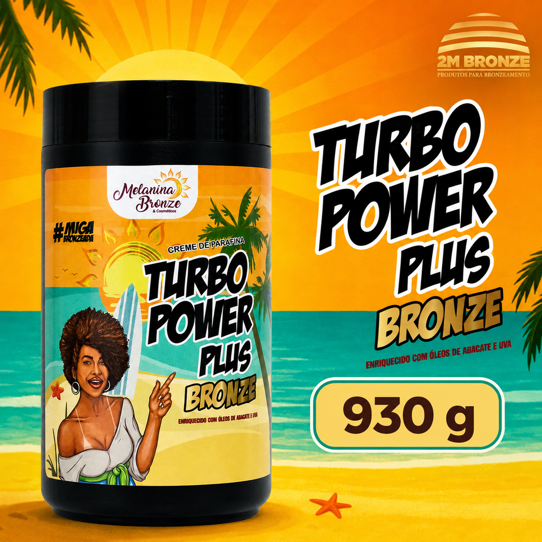 Melanina Bronze Turbo Power Plus Pele Negra 930g