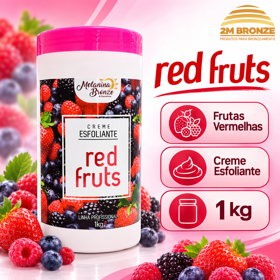 Melanina Bronze Esfoliante Red Fruts 1kg